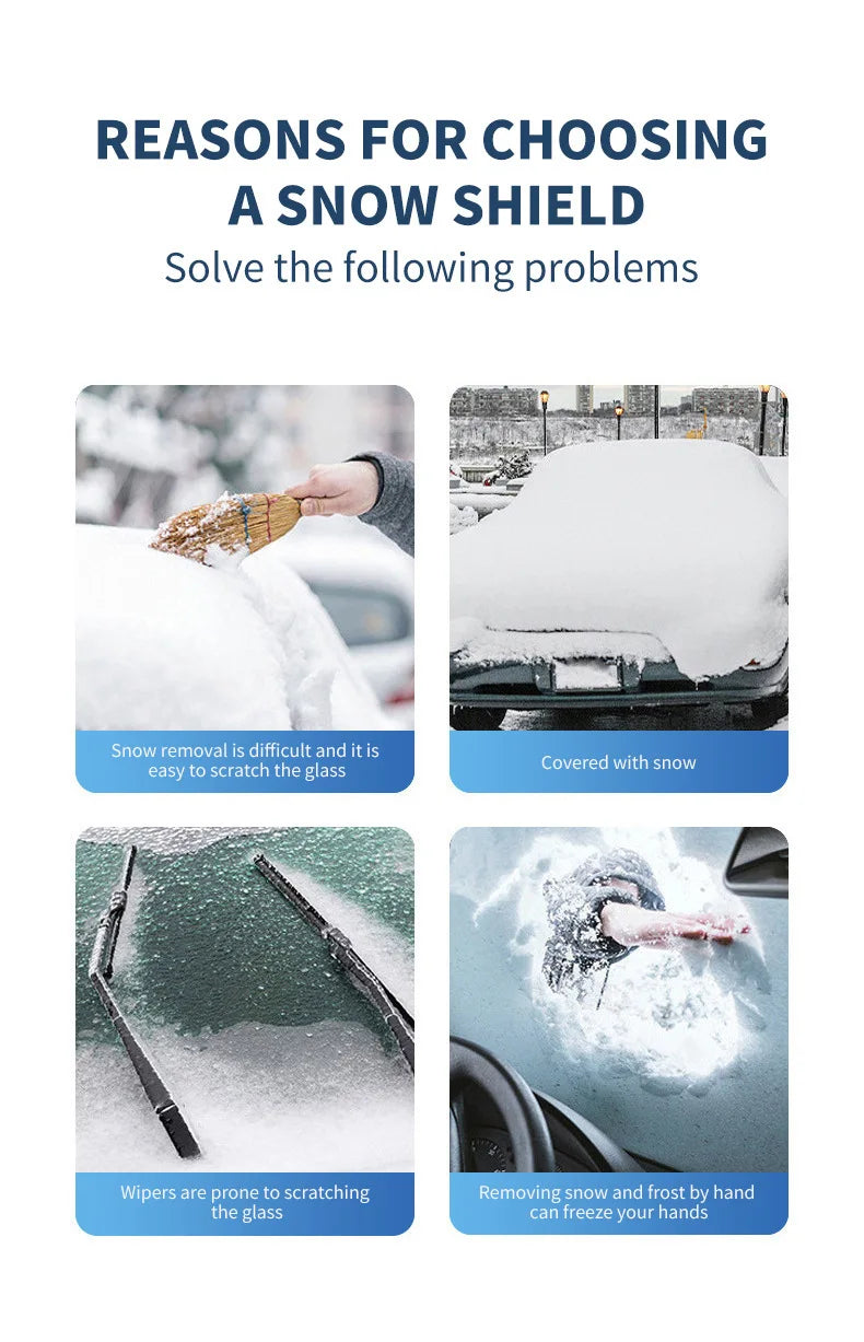 Sunshade Cover Car Windshield Snow Sun Shade Waterproof Protector Cover Car Front Windscreen Cover