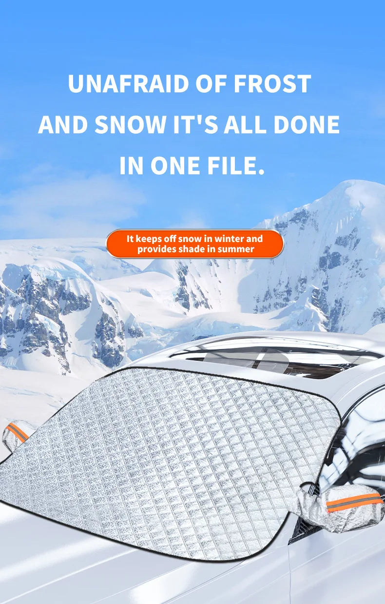 Sunshade Cover Car Windshield Snow Sun Shade Waterproof Protector Cover Car Front Windscreen Cover